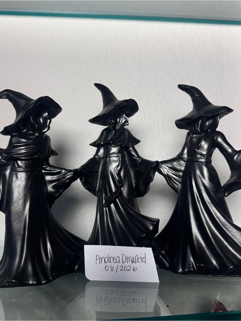 LARGE 3 witches / three witches Black and Witch Figurine Trio - Decorations